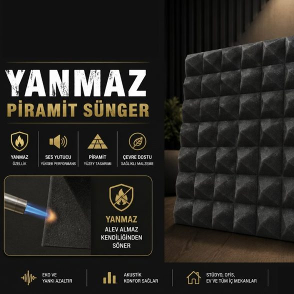 AKUSTİK PİRAMİT SÜNGER